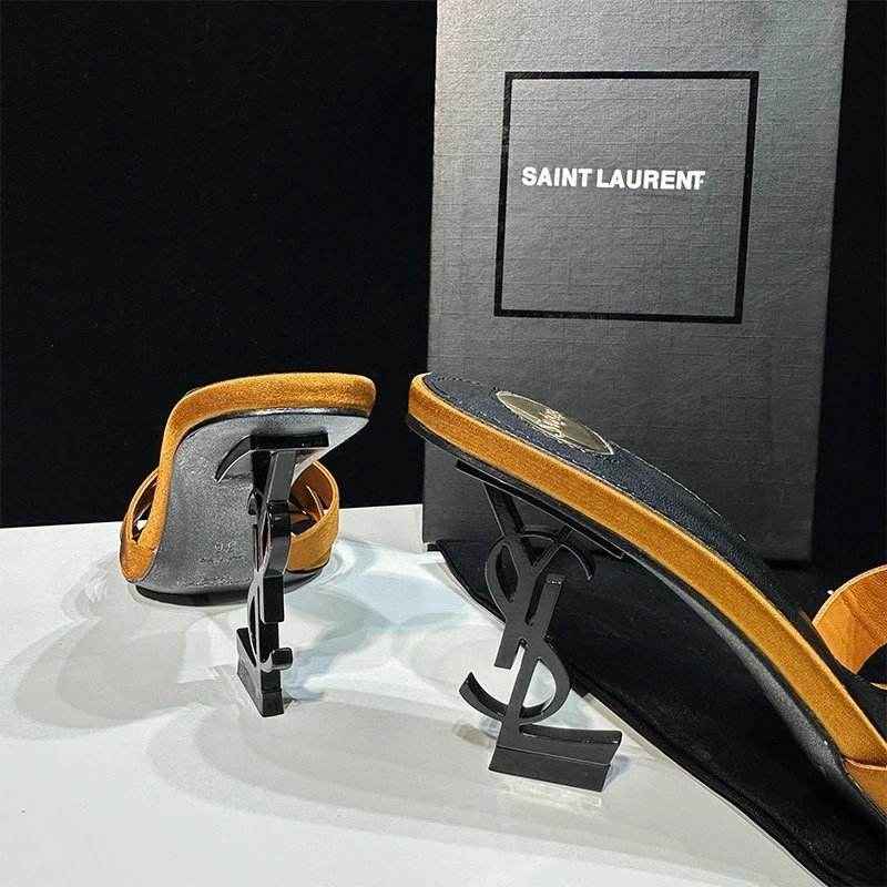 Saint Laurent Élégance YSL Iconic Stiletto Heels(W) - ASCHIEF