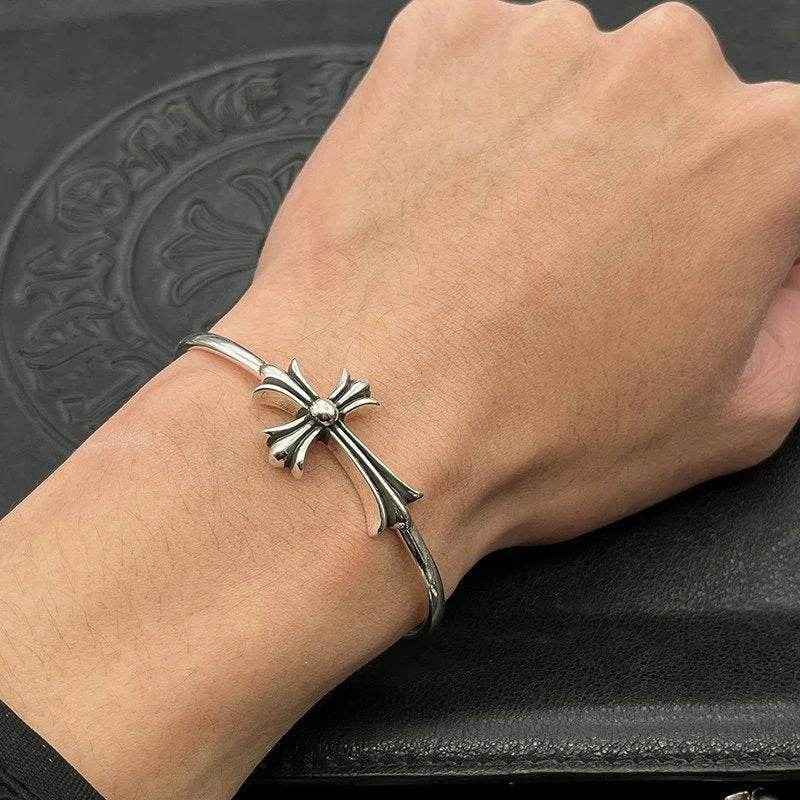 Chrome Cross Cuff – Worn by the Faithless Chosen Bracelet(U) - ASCHIEF