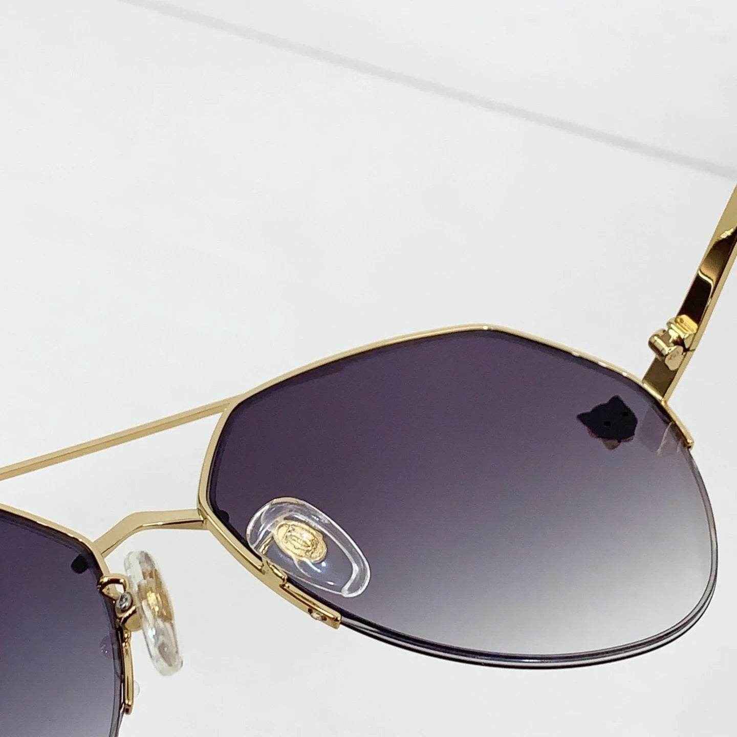 Rimless Gradient Lens Aviator Sunglasses – Cartier Inspired(U) - ASCHIEF