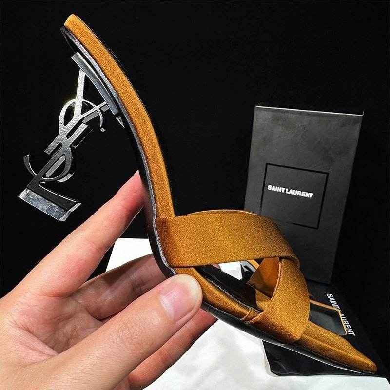 Saint Laurent Élégance YSL Iconic Stiletto Heels(W) - ASCHIEF