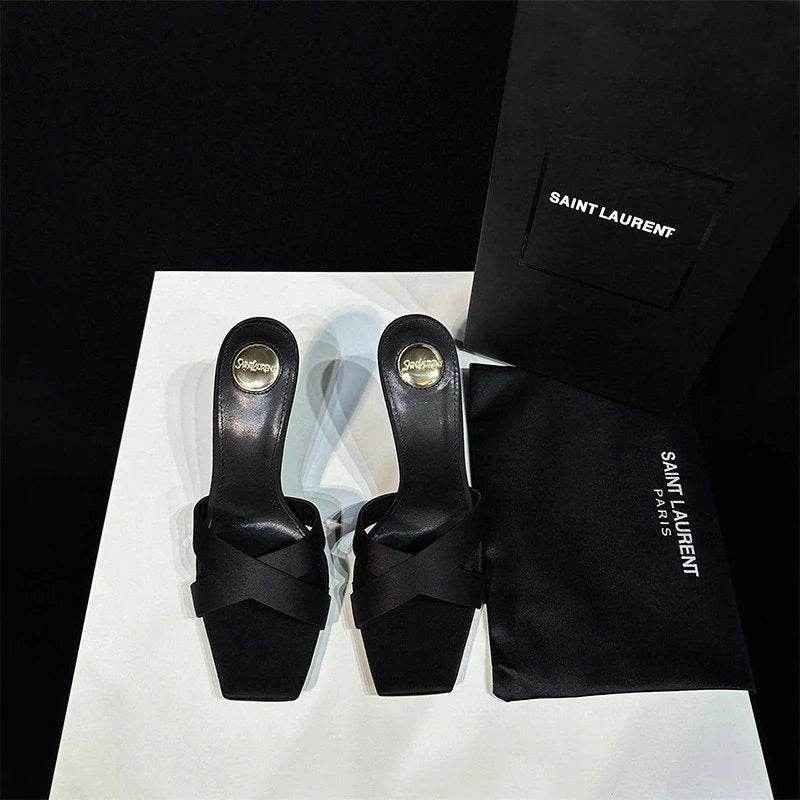 Saint Laurent Élégance YSL Iconic Stiletto Heels(W) - ASCHIEF