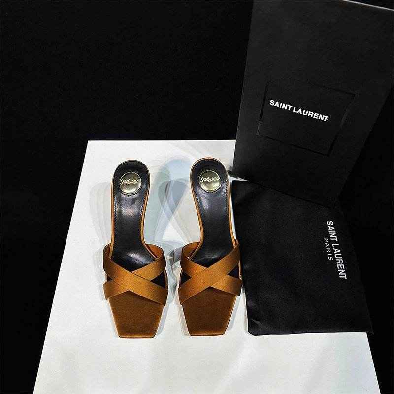 Saint Laurent Élégance YSL Iconic Stiletto Heels(W) - ASCHIEF