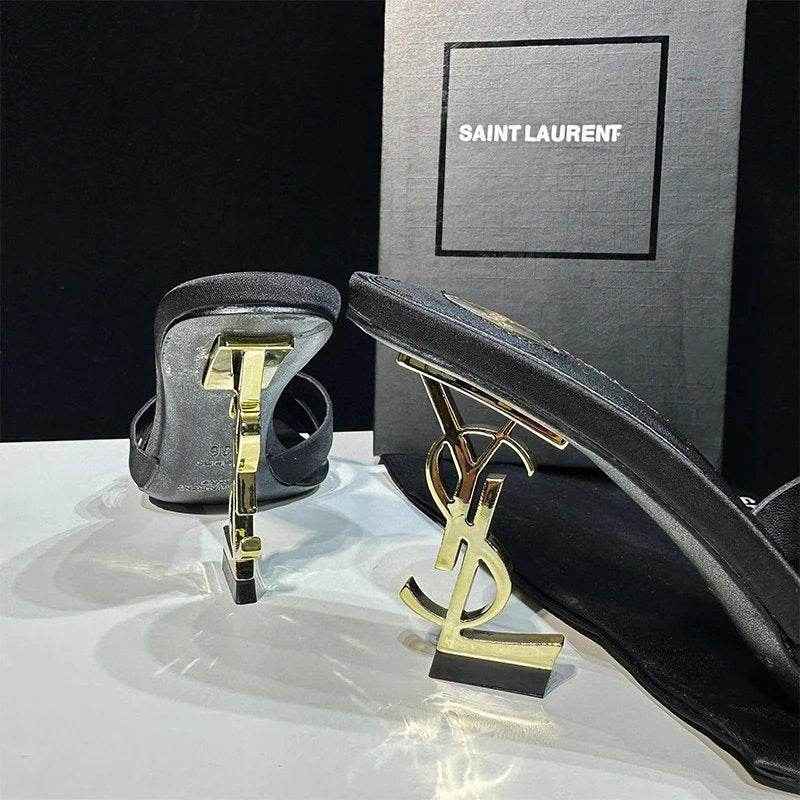 Saint Laurent Élégance YSL Iconic Stiletto Heels(W) - ASCHIEF